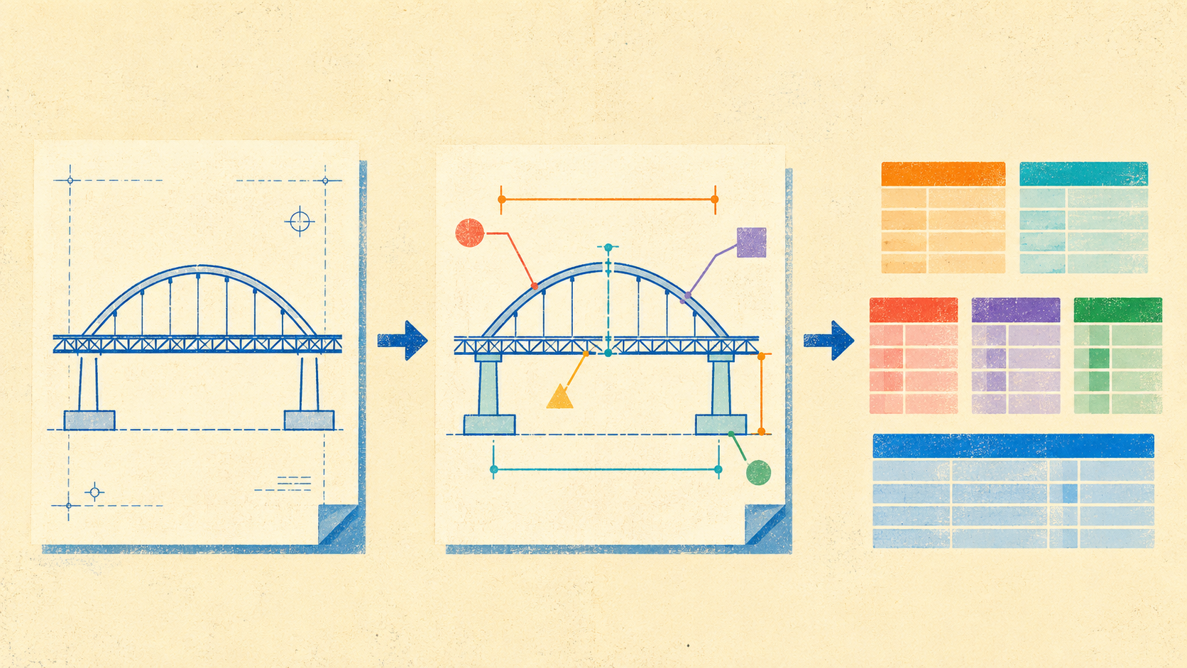 図面の文字を、位置ごと読み取る